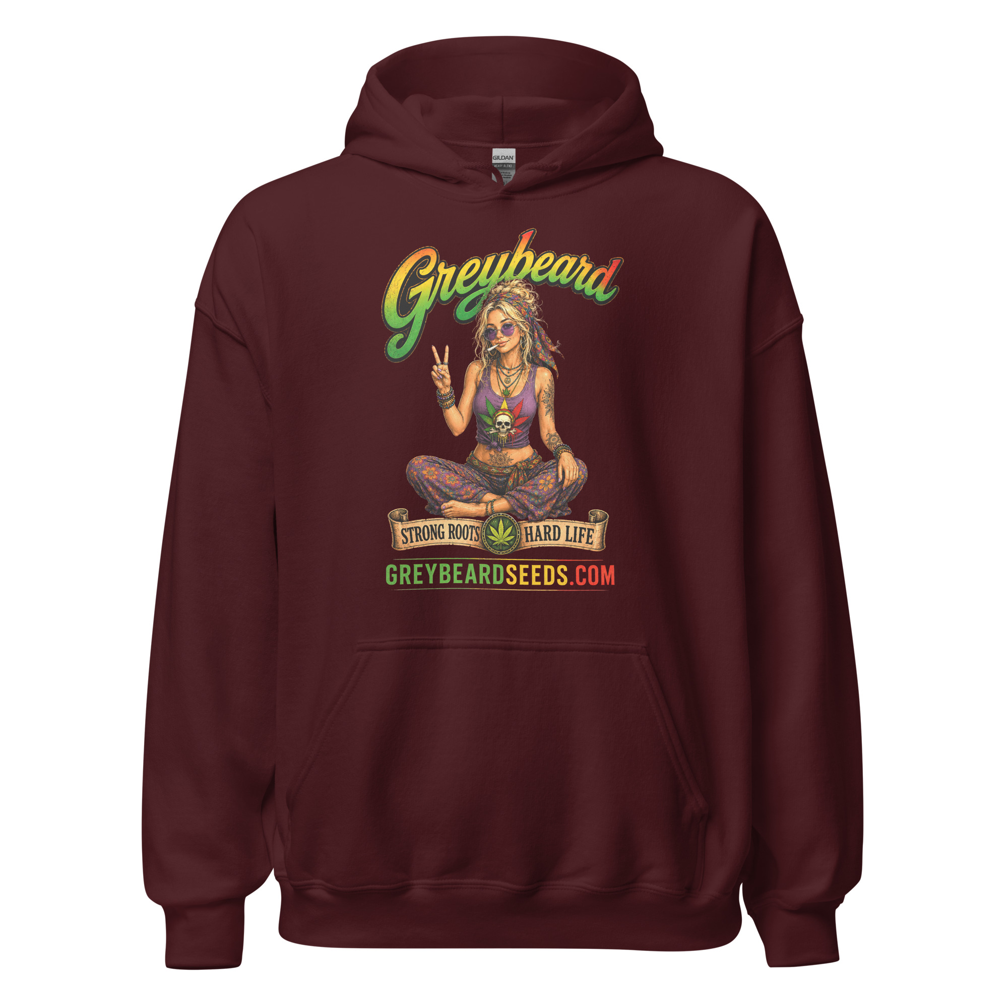 Hippie Chick Unisex Hoodie - Image 3