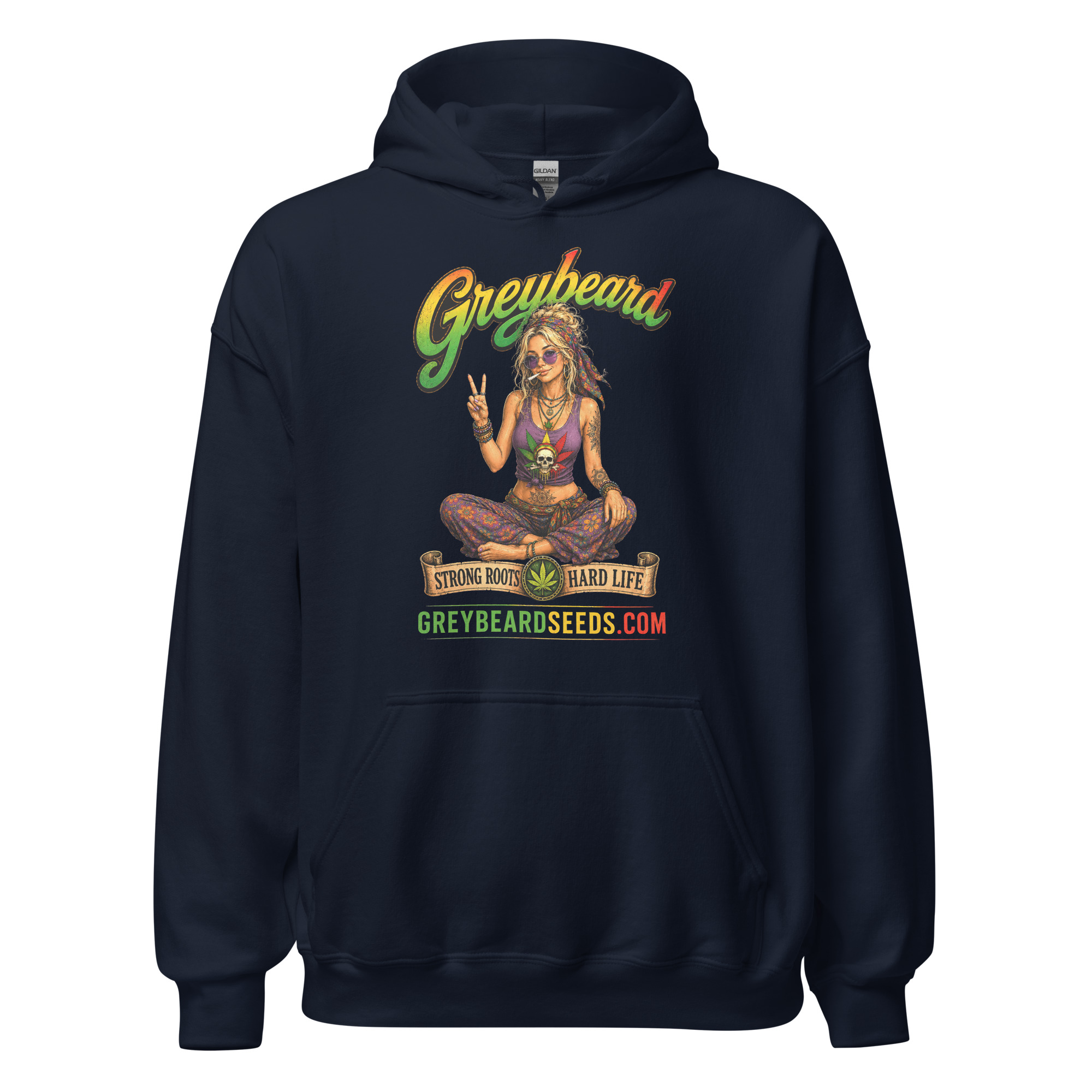 Hippie Chick Unisex Hoodie - Image 2