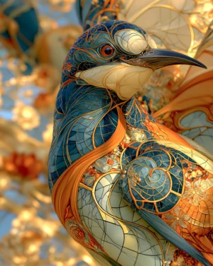 red eyed kingfisher art