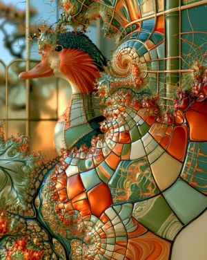 trellis duck art