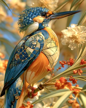 bough kingfisher art