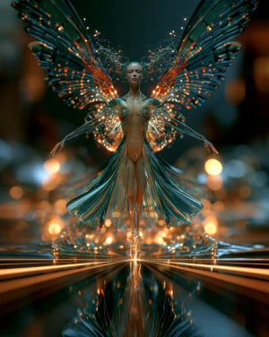 the symmetric fairy dancer art
