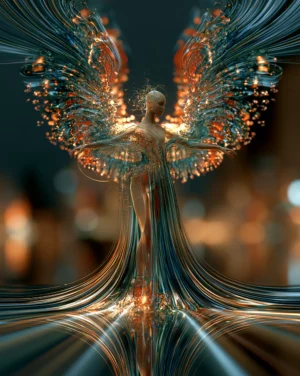 the crown of dots dancer art