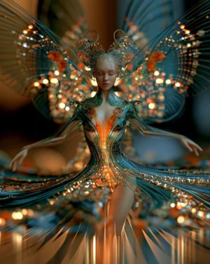 fairy of the bead bodice dancer art