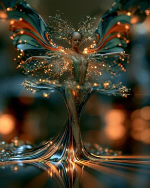 the winged sparkler dancer art