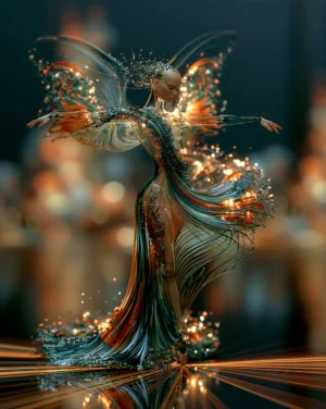 the leaning fairy dancer art