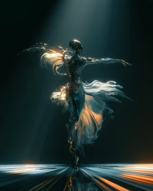 midnight spotlight dancer art