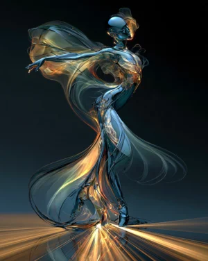 the draped dancer dancer art