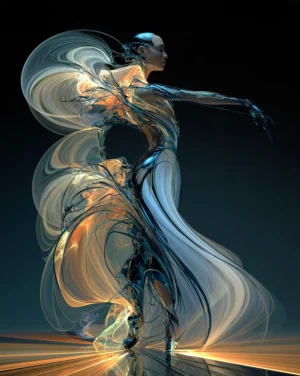 the moon-pale gown dancer art