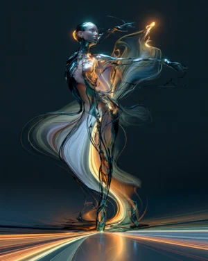 the spark flame dancer dancer art