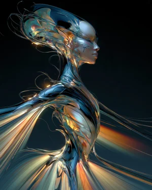 the sweeping profile dancer art