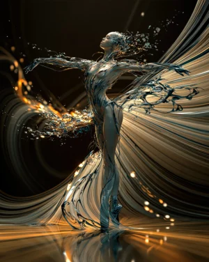 the torrent skirt dancer art