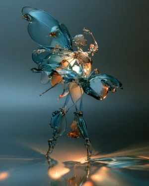 the crystal butterfly dancer art
