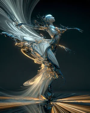 the silk updraft dancer art