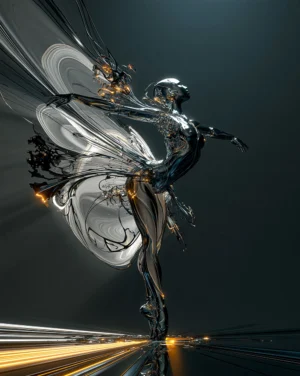swan fold dancer art