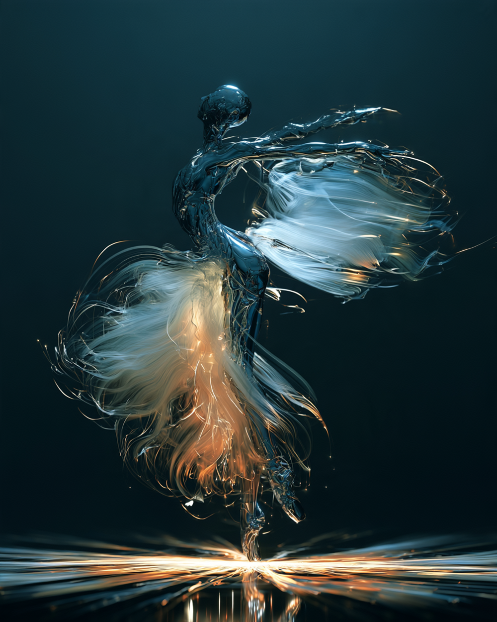 the cloud skirt dancer art