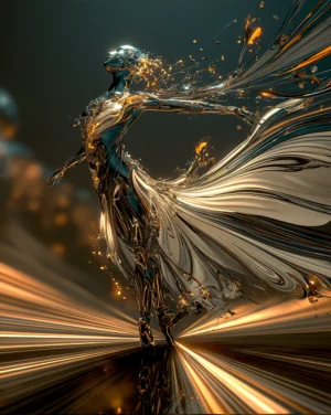 ember gown dancer art