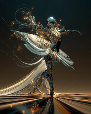sparks and silk dancer art