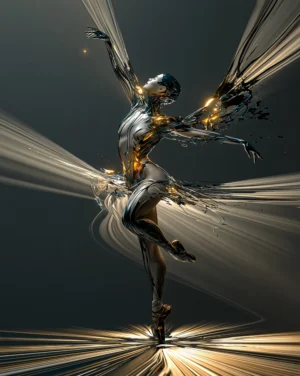 rays and release dancer art