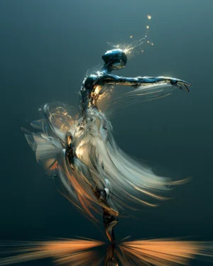 the cream chiffon turn dancer art