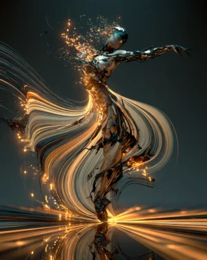 lava gown dancer art