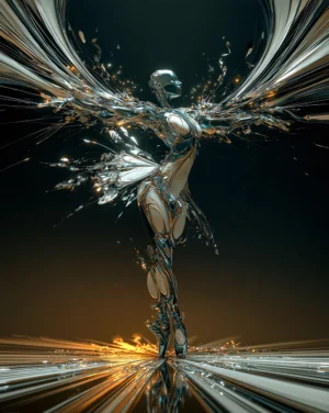 the splayed wings dancer art