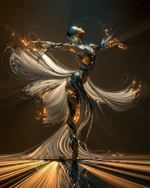 the bell skirt dancer art