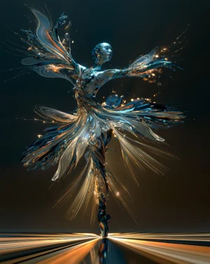 the feather tutu dancer art