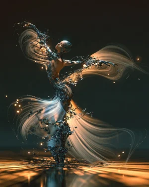 the cream streamer dancer art