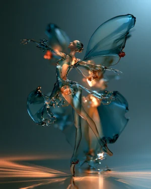 dew-drop dancer dancer art