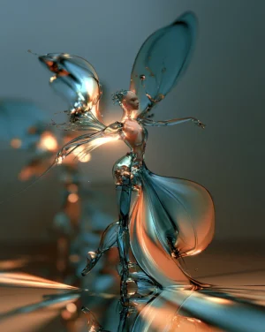 the copper-lit wing dancer art