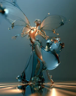 the teal fairy dancer art