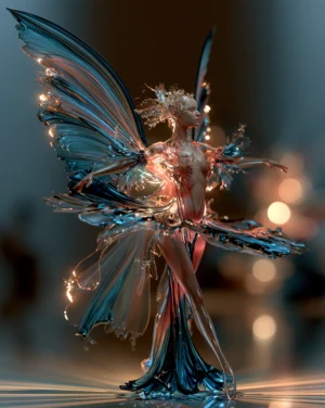 the rose-lit fairy dancer art