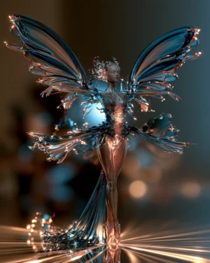 the spread-wing fairy dancer art