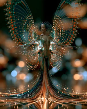 the dotted wing queen dancer art