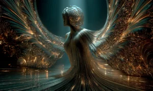 sculpted wing queen art