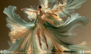 silk wing pirouette dancer art