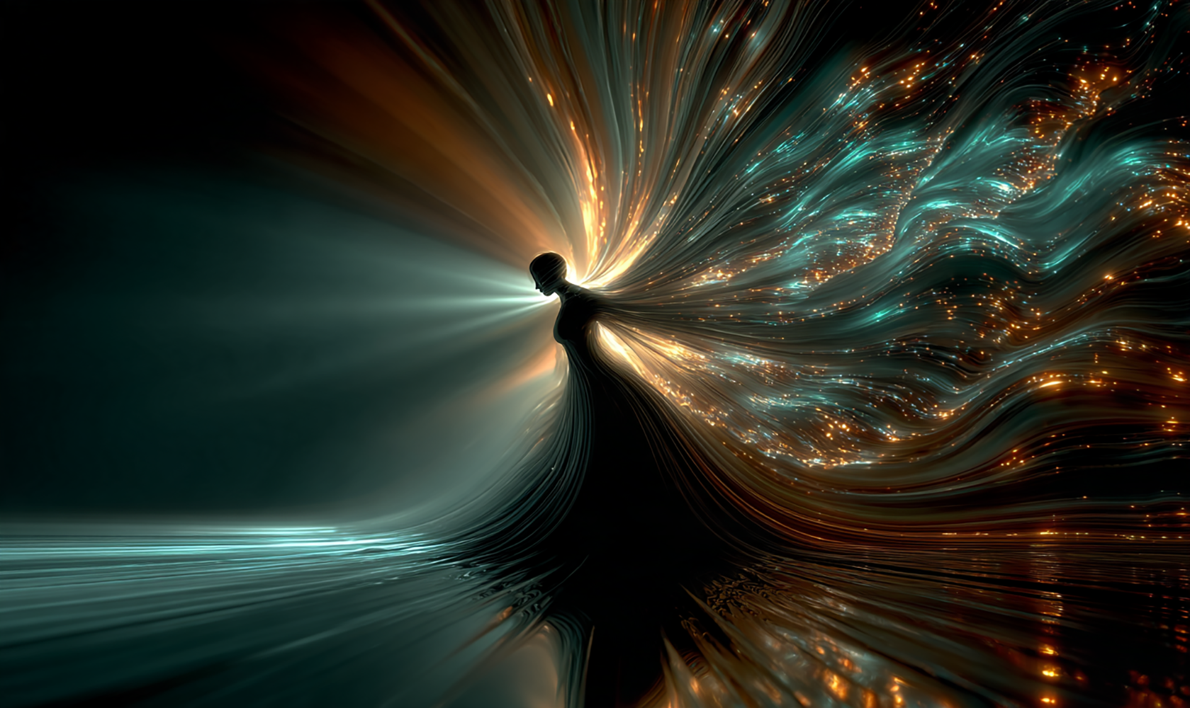 light burst flight art