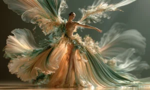 smoke skirt dancer art