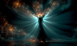 burst of blue angel art