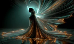 dark hood lady art