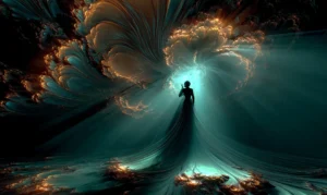 teal whirlpool walker art