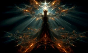 kaleidoscope angel art