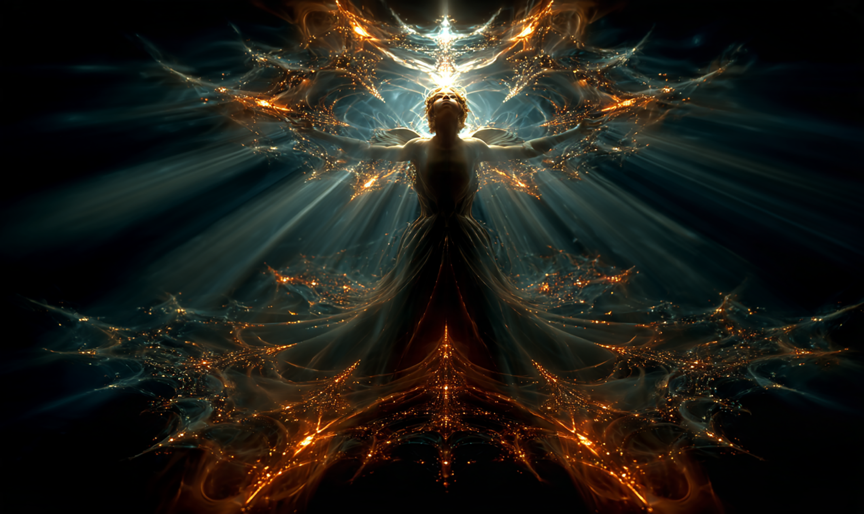 kaleidoscope angel art