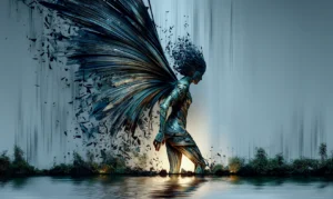 crumbling wing walker art