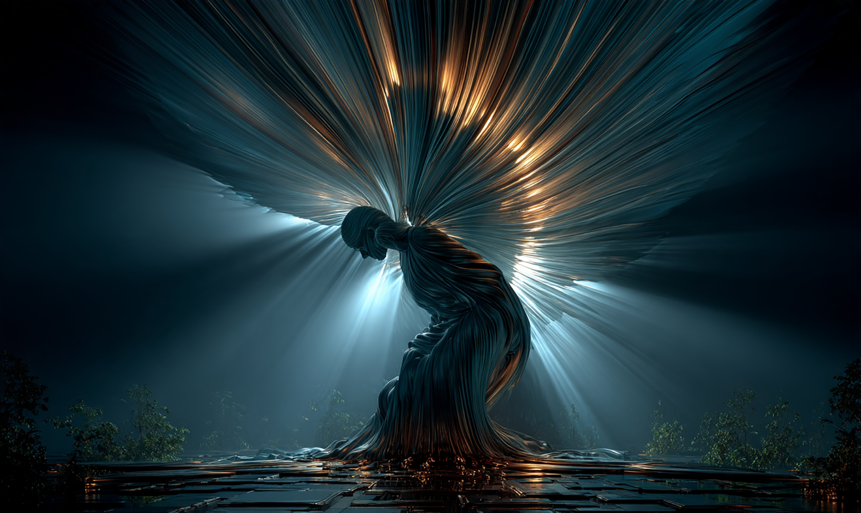 blue ray mourner art