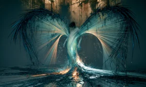 heart wing gate art