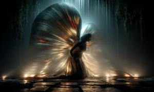 shell wing angel art