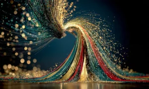 gold dust gown art