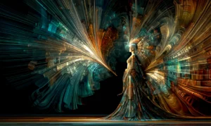 peacock wing lady fantasy art